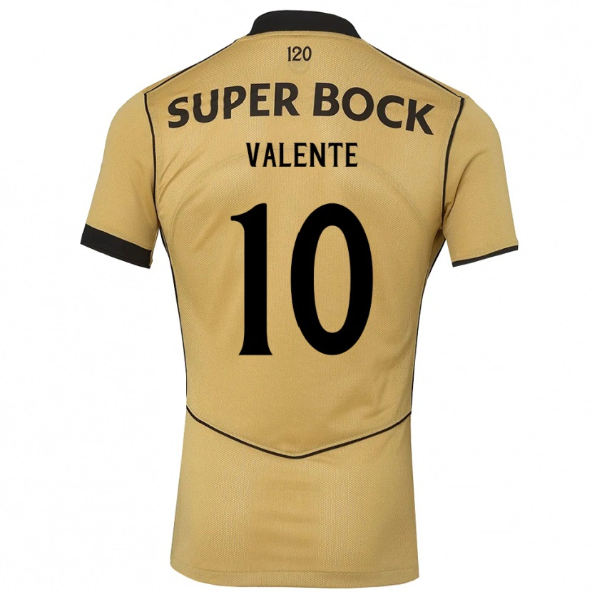 Danxen Kinder João Valente #10 Goldgelb Schwarz Auswärtstrikot Trikot 2026/27 T-Shirt Österreich