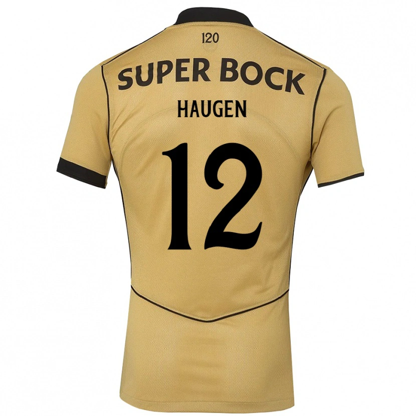 Danxen Kinder Madison Haugen #12 Goldgelb Schwarz Auswärtstrikot Trikot 2026/27 T-Shirt Österreich