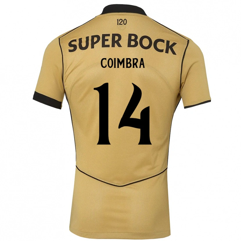 Danxen Kinder Telmo Coimbra #14 Goldgelb Schwarz Auswärtstrikot Trikot 2026/27 T-Shirt Österreich
