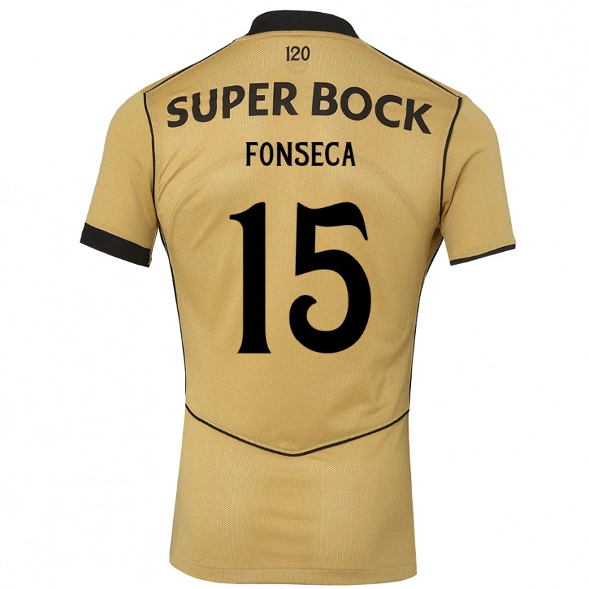 Danxen Kinder Beatriz Fonseca #15 Goldgelb Schwarz Auswärtstrikot Trikot 2026/27 T-Shirt Österreich