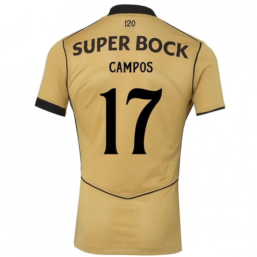 Danxen Kinder Tiago Campos #17 Goldgelb Schwarz Auswärtstrikot Trikot 2026/27 T-Shirt Österreich