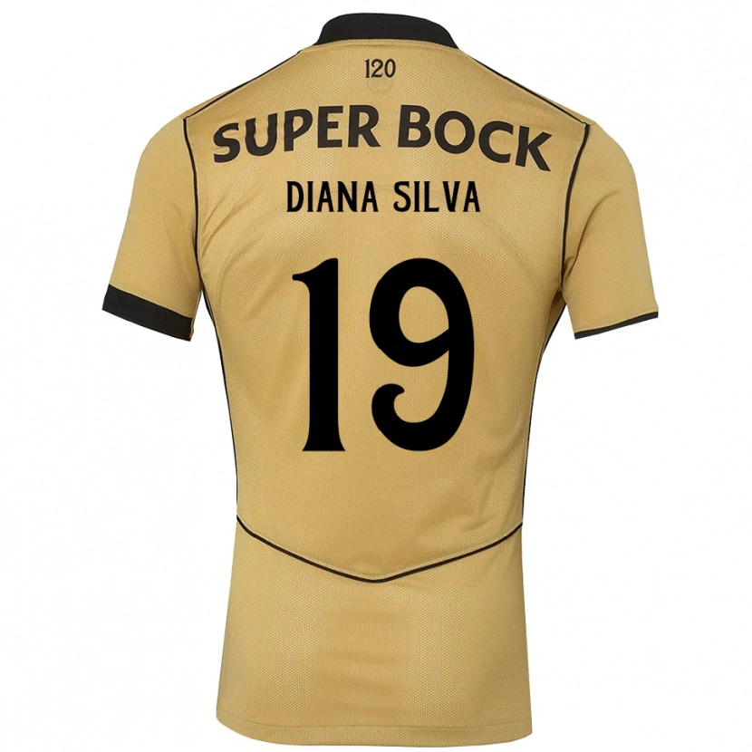 Danxen Kinder Diana Micaela Abreu De Sousa E Silva #19 Goldgelb Schwarz Auswärtstrikot Trikot 2026/27 T-Shirt Österreich