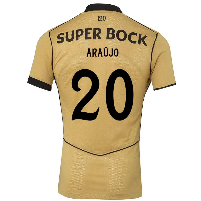 Danxen Kinder Maxi Araújo #20 Goldgelb Schwarz Auswärtstrikot Trikot 2026/27 T-Shirt Österreich