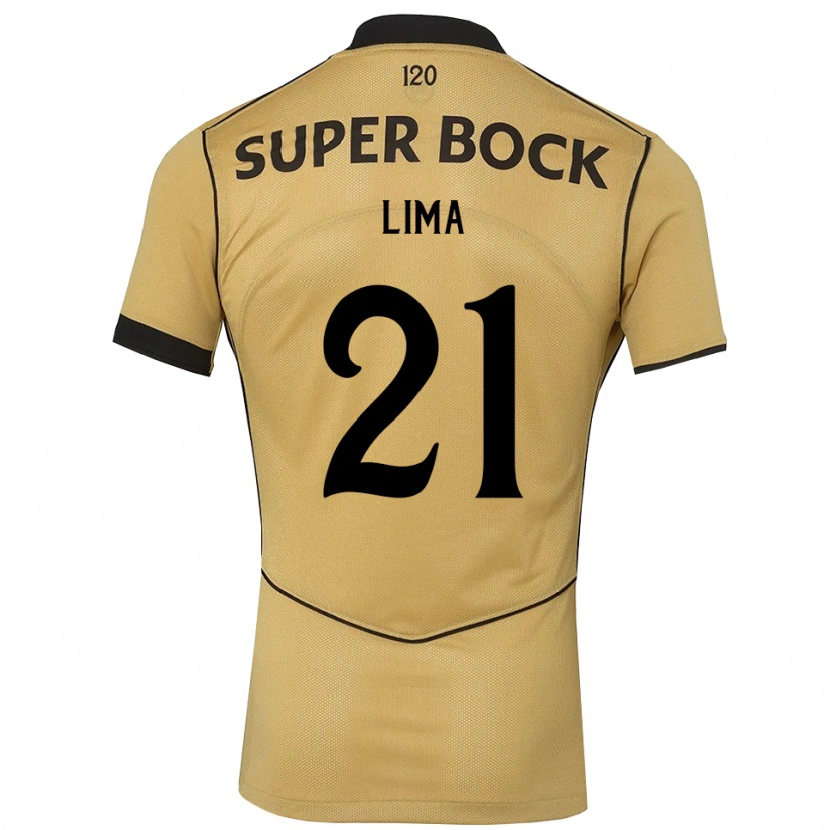 Danxen Kinder Pedro Lima #21 Goldgelb Schwarz Auswärtstrikot Trikot 2026/27 T-Shirt Österreich