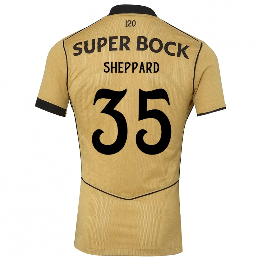 Danxen Kinder Catriona Sheppard #35 Goldgelb Schwarz Auswärtstrikot Trikot 2026/27 T-Shirt Österreich
