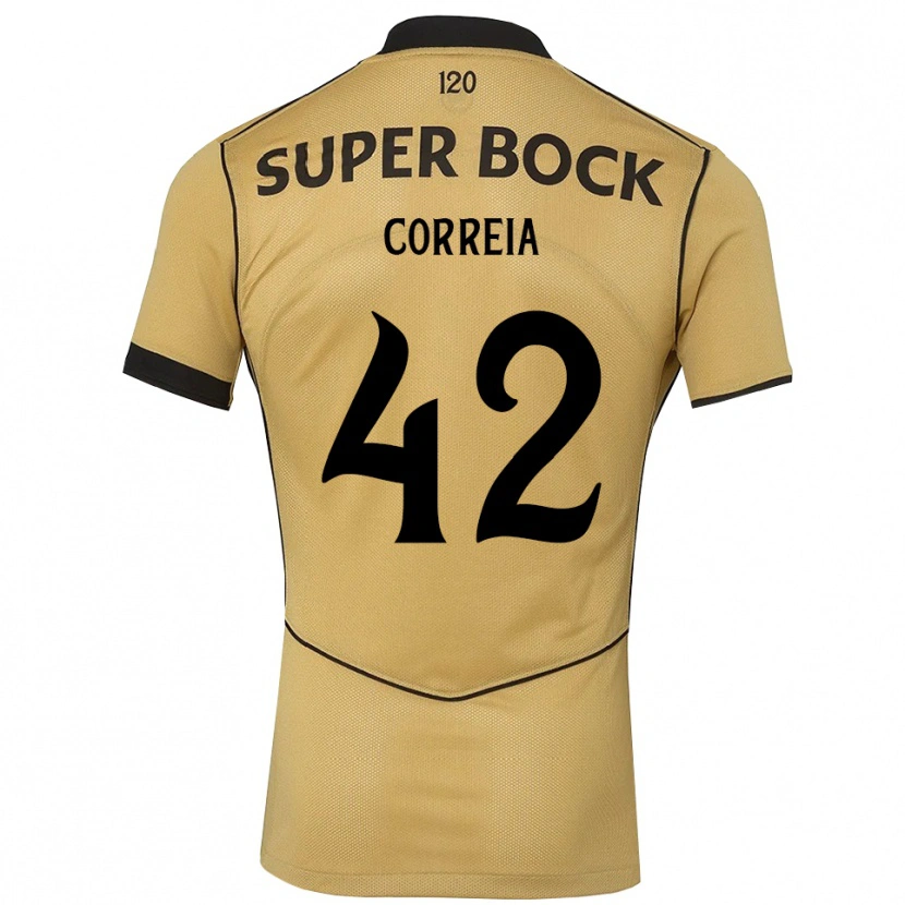 Danxen Kinder Leonete Maísa Nozerand Correia #42 Goldgelb Schwarz Auswärtstrikot Trikot 2026/27 T-Shirt Österreich