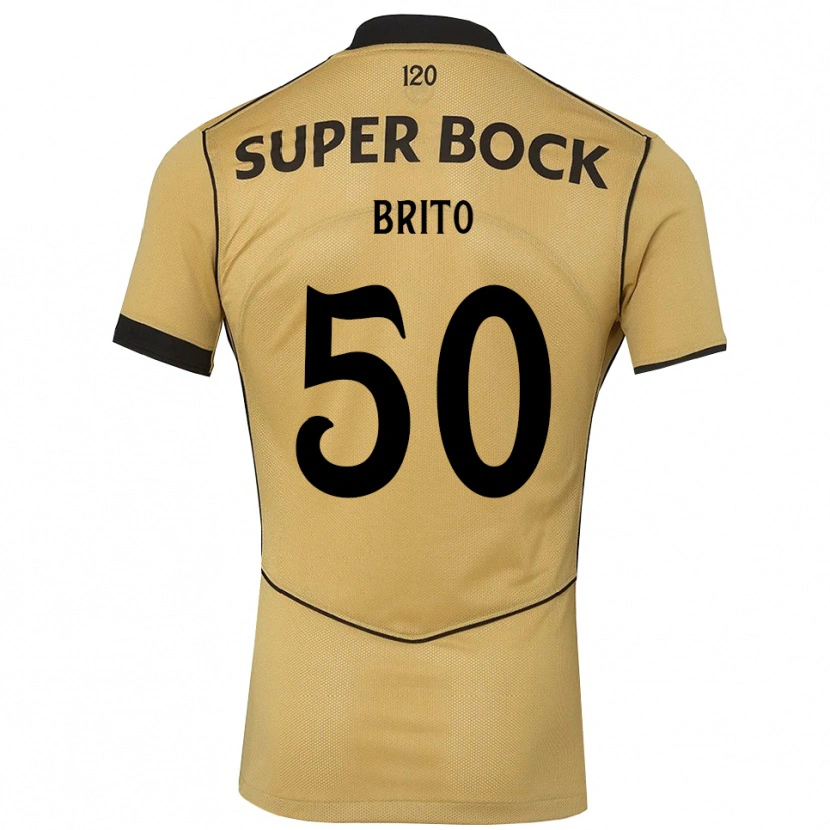 Danxen Kinder Alexandre Brito #50 Goldgelb Schwarz Auswärtstrikot Trikot 2026/27 T-Shirt Österreich