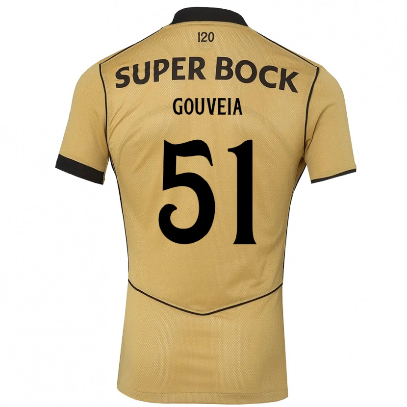 Danxen Kinder Miguel Gouveia #51 Goldgelb Schwarz Auswärtstrikot Trikot 2026/27 T-Shirt Österreich
