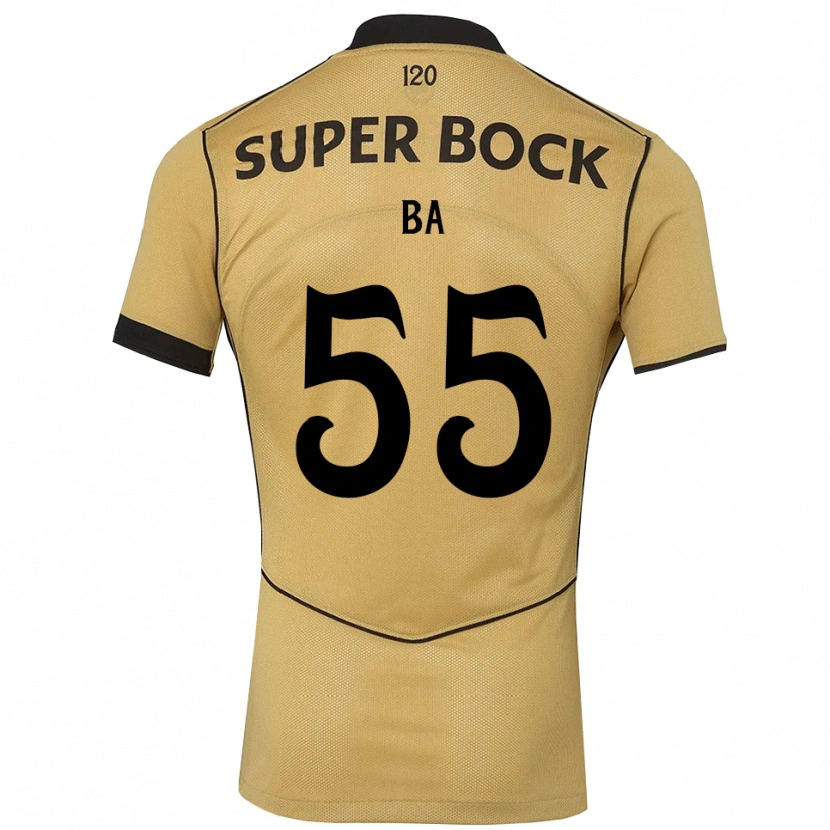 Danxen Kinder Ibrahima Ba #55 Goldgelb Schwarz Auswärtstrikot Trikot 2026/27 T-Shirt Österreich