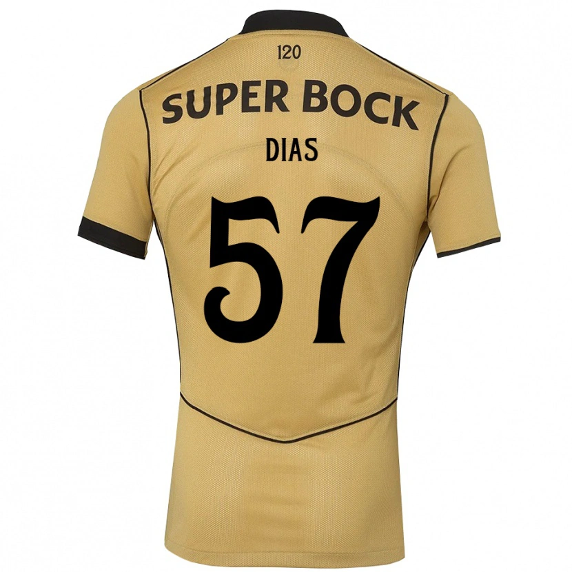 Danxen Kinder Lucas Dias #57 Goldgelb Schwarz Auswärtstrikot Trikot 2026/27 T-Shirt Österreich