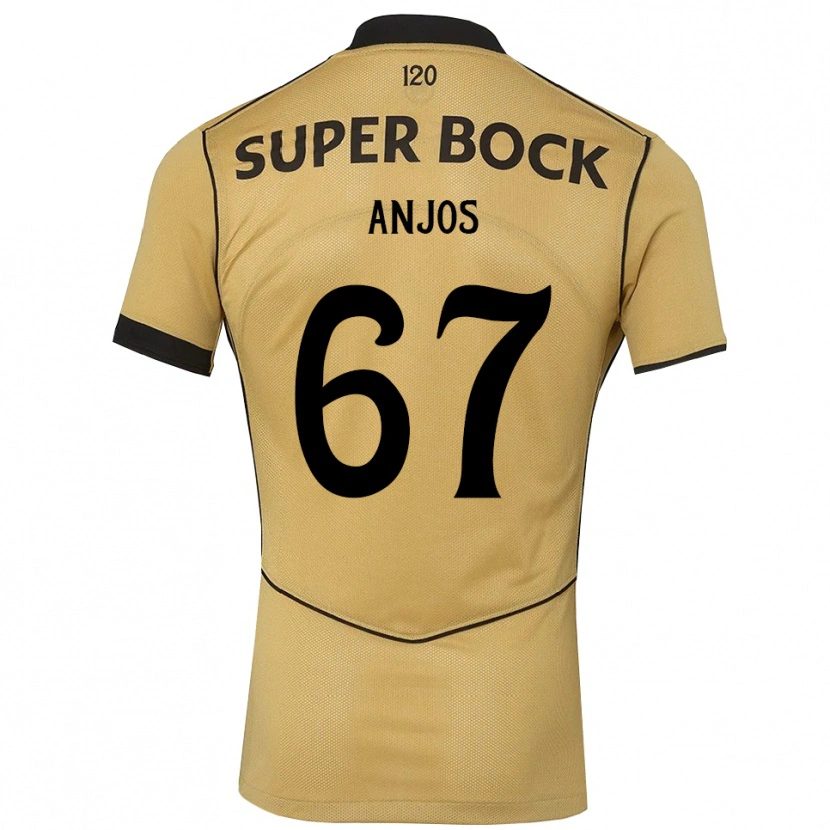 Danxen Kinder Lucas Anjos #67 Goldgelb Schwarz Auswärtstrikot Trikot 2026/27 T-Shirt Österreich