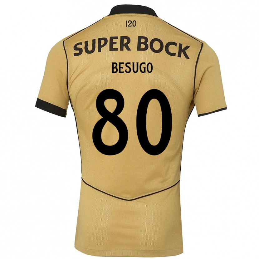 Danxen Kinder Rafael Besugo #80 Goldgelb Schwarz Auswärtstrikot Trikot 2026/27 T-Shirt Österreich