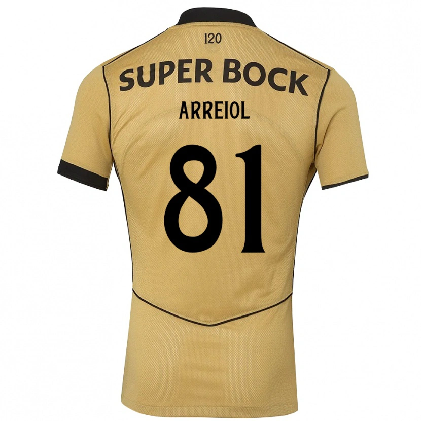 Danxen Kinder Henrique Arreiol #81 Goldgelb Schwarz Auswärtstrikot Trikot 2026/27 T-Shirt Österreich