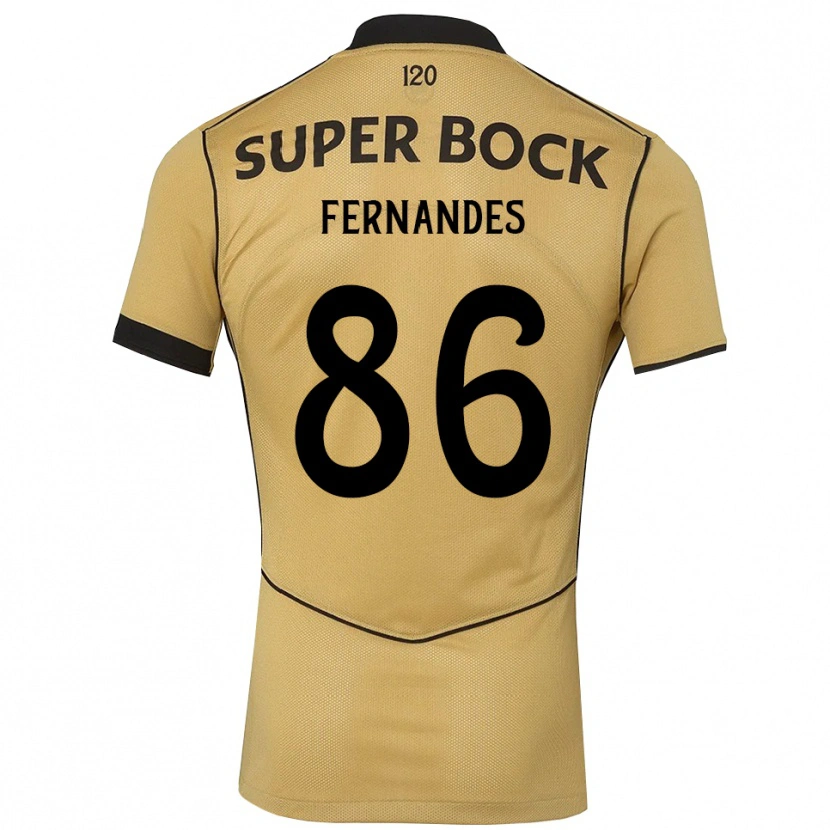 Danxen Kinder Emanuel Fernandes #86 Goldgelb Schwarz Auswärtstrikot Trikot 2026/27 T-Shirt Österreich