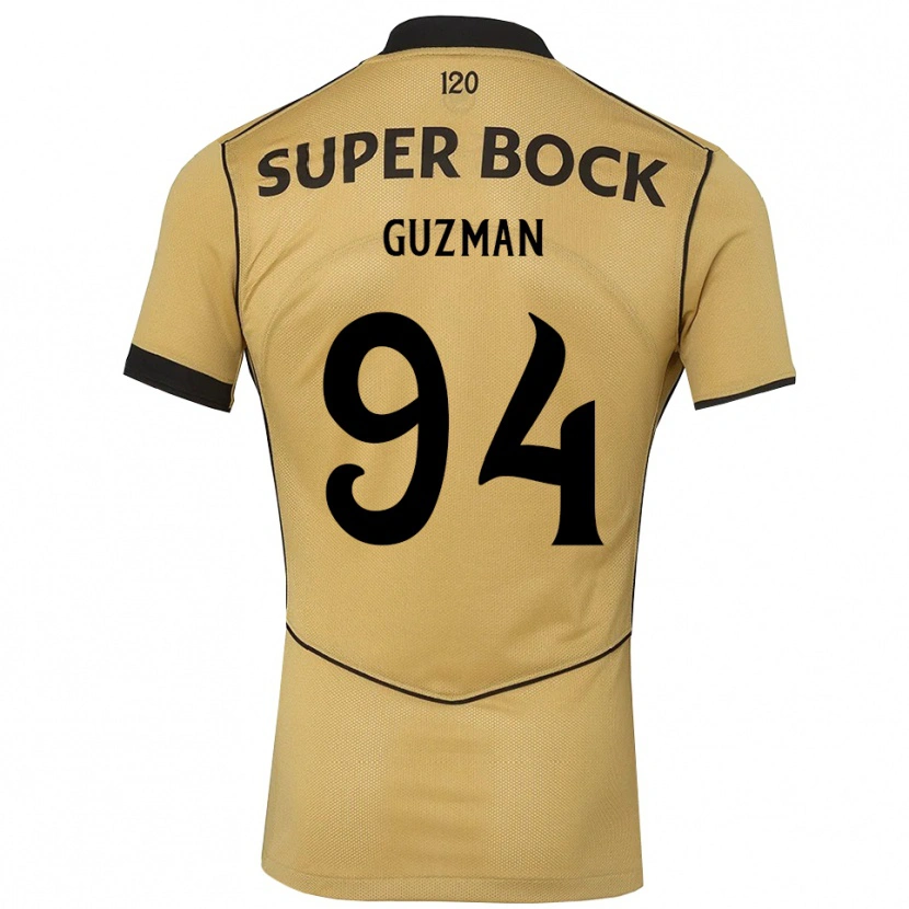 Danxen Kinder Víctor Guzmán #94 Goldgelb Schwarz Auswärtstrikot Trikot 2026/27 T-Shirt Österreich