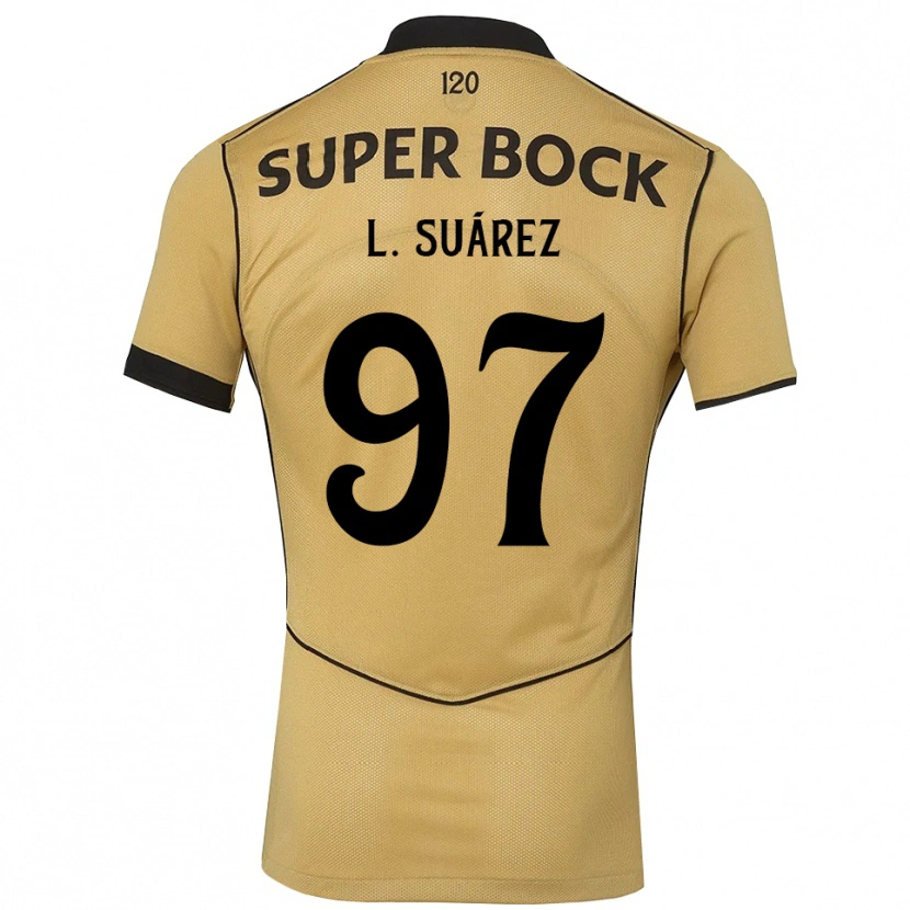 Danxen Kinder Luis Suárez #97 Goldgelb Schwarz Auswärtstrikot Trikot 2026/27 T-Shirt Österreich
