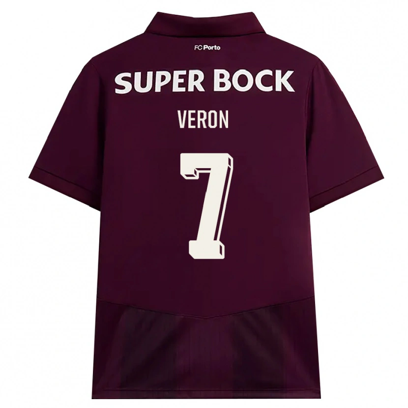 Danxen Kinder Gabriel Veron #7 Burgund Weiß Auswärtstrikot Trikot 2026/27 T-Shirt Österreich