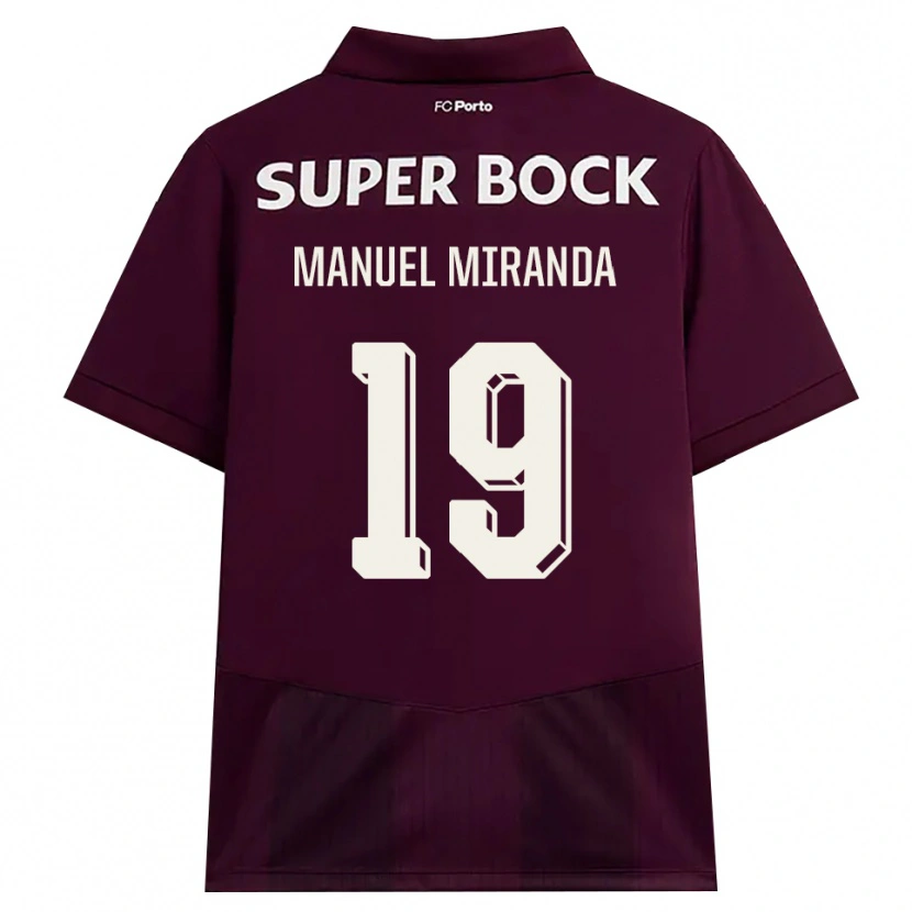 Danxen Kinder Manuel Miranda #19 Burgund Weiß Auswärtstrikot Trikot 2026/27 T-Shirt Österreich