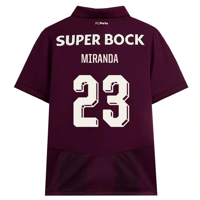 Danxen Kinder João Miranda #23 Burgund Weiß Auswärtstrikot Trikot 2026/27 T-Shirt Österreich