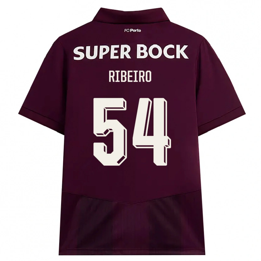 Danxen Kinder António Ribeiro #54 Burgund Weiß Auswärtstrikot Trikot 2026/27 T-Shirt Österreich