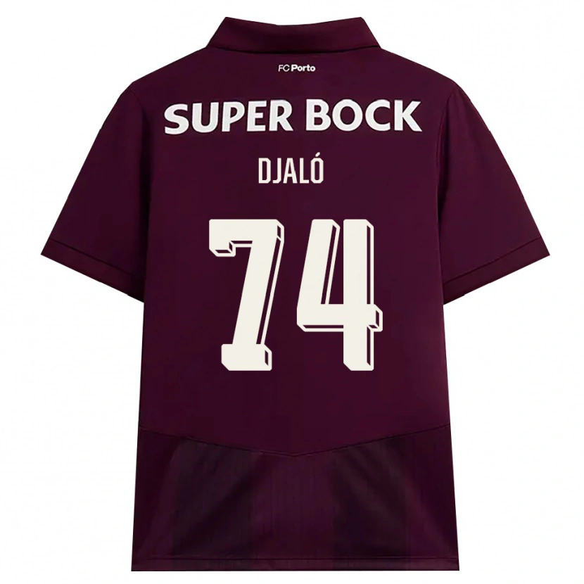 Danxen Kinder Ussumane Djaló #74 Burgund Weiß Auswärtstrikot Trikot 2026/27 T-Shirt Österreich
