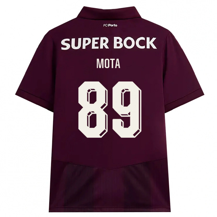 Danxen Kinder Luís Mota #89 Burgund Weiß Auswärtstrikot Trikot 2026/27 T-Shirt Österreich