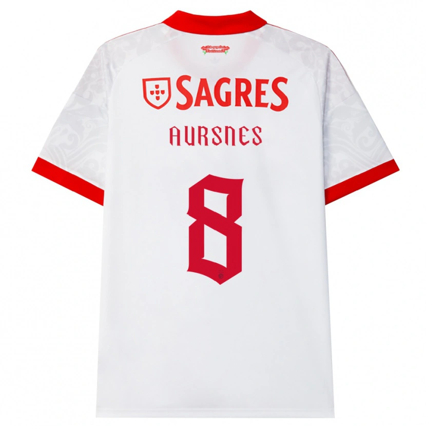 Danxen Kinder Fredrik Aursnes #8 Weiß Rot Gelb Auswärtstrikot Trikot 2026/27 T-Shirt Österreich