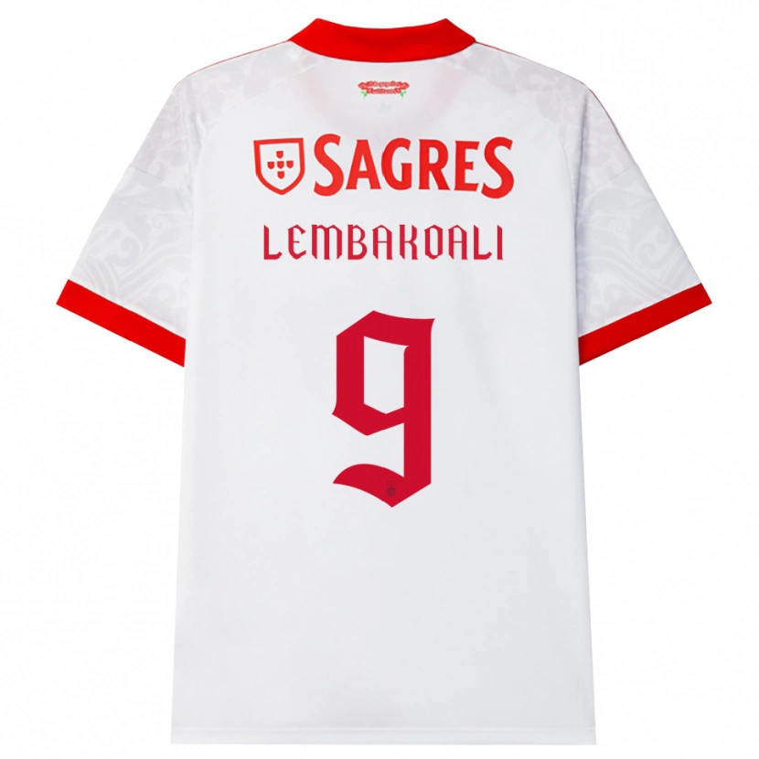 Danxen Kinder Alan Lembakoali #9 Weiß Rot Gelb Auswärtstrikot Trikot 2026/27 T-Shirt Österreich