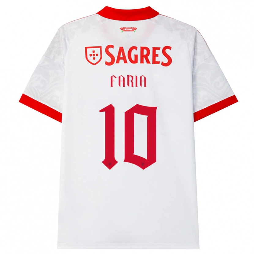 Danxen Kinder Andreia Faria #10 Weiß Rot Gelb Auswärtstrikot Trikot 2026/27 T-Shirt Österreich