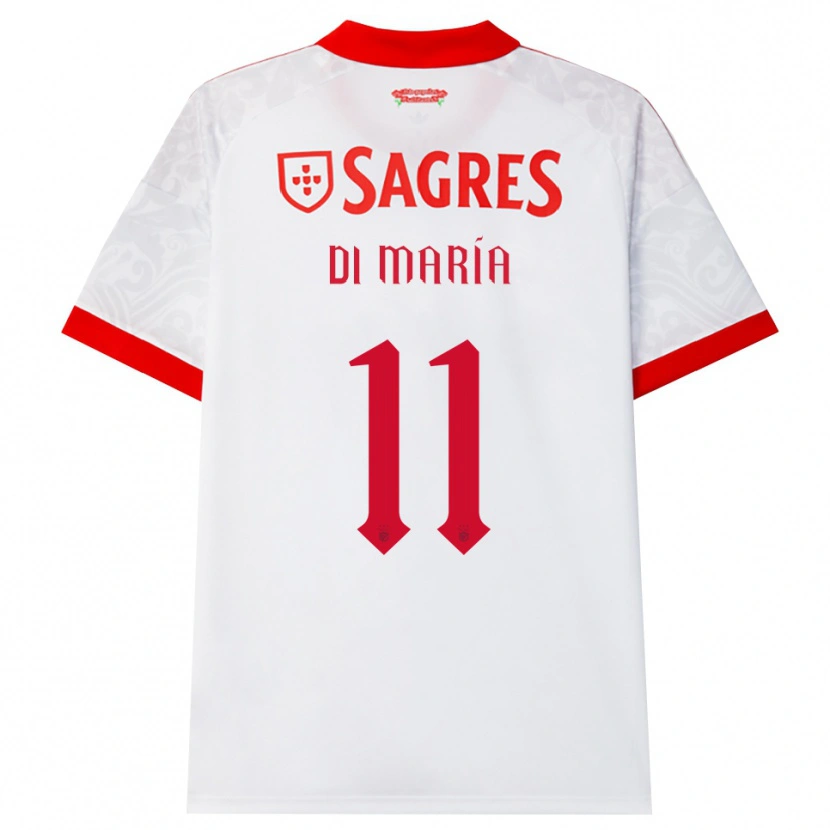 Danxen Kinder Angel Di Maria #11 Weiß Rot Gelb Auswärtstrikot Trikot 2026/27 T-Shirt Österreich