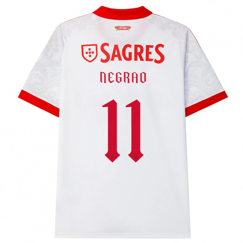 Danxen Kinder Maria Negrao #11 Weiß Rot Gelb Auswärtstrikot Trikot 2026/27 T-Shirt Österreich
