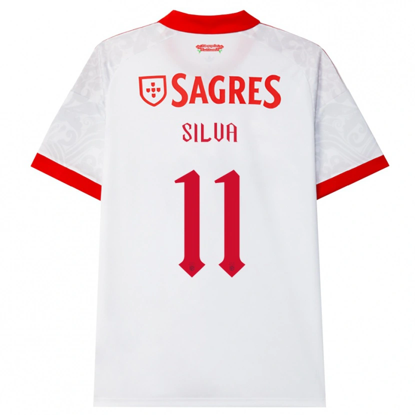 Danxen Kinder Jéssica Silva #11 Weiß Rot Gelb Auswärtstrikot Trikot 2026/27 T-Shirt Österreich
