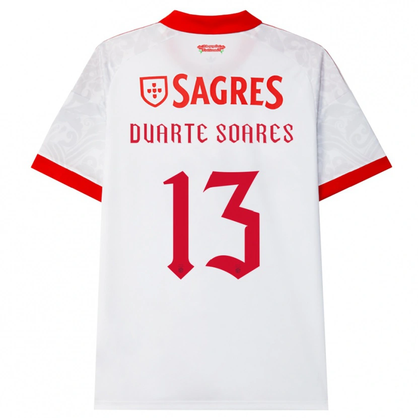 Danxen Kinder Duarte Soares #13 Weiß Rot Gelb Auswärtstrikot Trikot 2026/27 T-Shirt Österreich