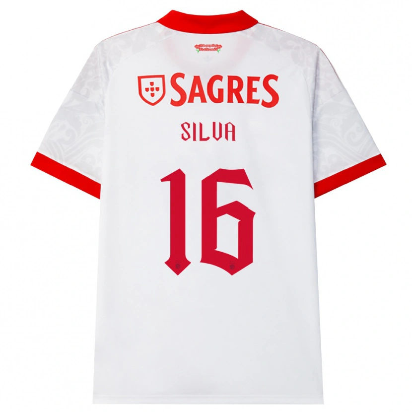 Danxen Kinder Manu Silva #16 Weiß Rot Gelb Auswärtstrikot Trikot 2026/27 T-Shirt Österreich