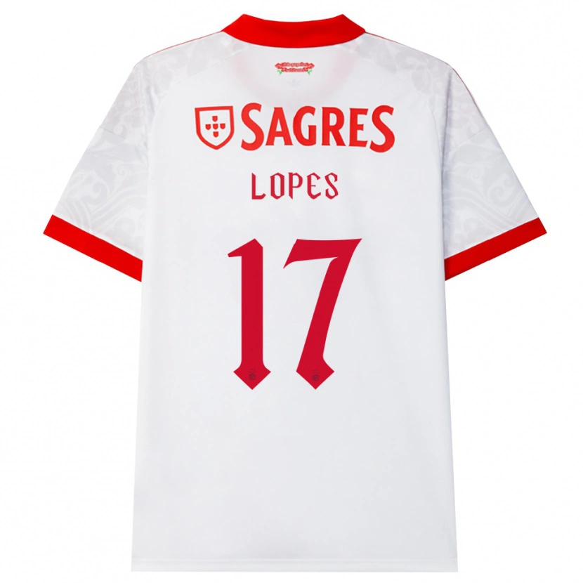Danxen Kinder Simão Lopes #17 Weiß Rot Gelb Auswärtstrikot Trikot 2026/27 T-Shirt Österreich