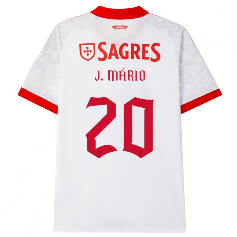 Danxen Kinder Joao Mario #20 Weiß Rot Gelb Auswärtstrikot Trikot 2026/27 T-Shirt Österreich