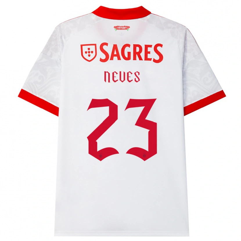 Danxen Kinder Tiago Neves #23 Weiß Rot Gelb Auswärtstrikot Trikot 2026/27 T-Shirt Österreich