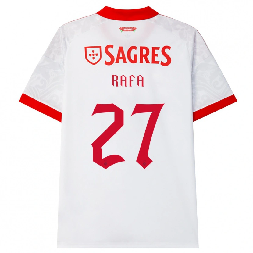 Danxen Kinder Rafa Silva #27 Weiß Rot Gelb Auswärtstrikot Trikot 2026/27 T-Shirt Österreich