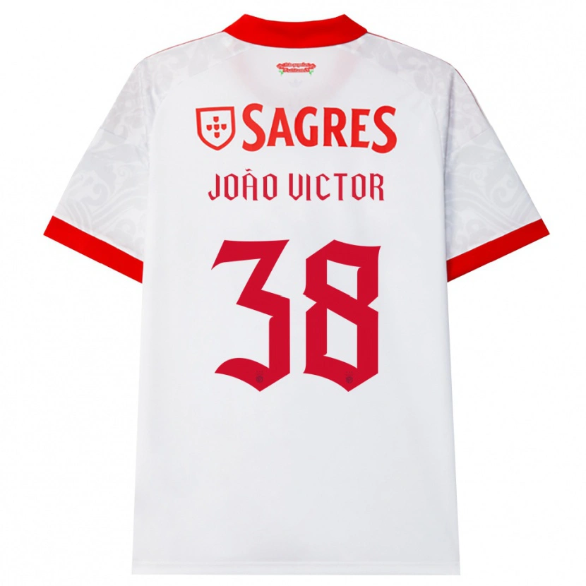 Danxen Kinder Joao Victor #38 Weiß Rot Gelb Auswärtstrikot Trikot 2026/27 T-Shirt Österreich