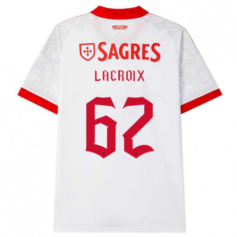 Danxen Kinder Lenny Lacroix #62 Weiß Rot Gelb Auswärtstrikot Trikot 2026/27 T-Shirt Österreich