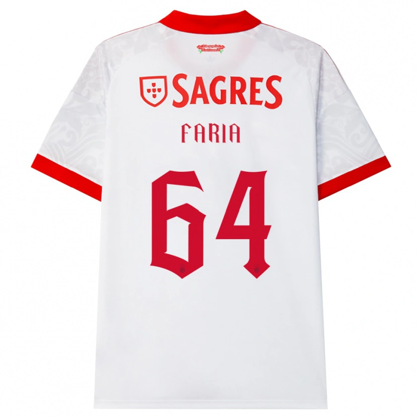 Danxen Kinder Hugo Faria #64 Weiß Rot Gelb Auswärtstrikot Trikot 2026/27 T-Shirt Österreich
