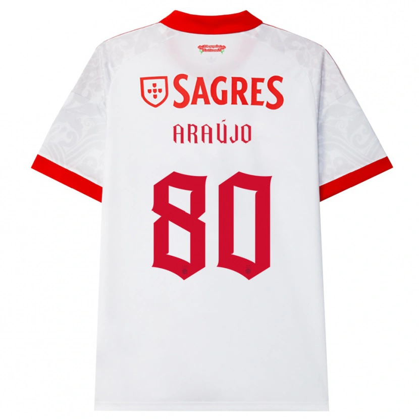 Danxen Kinder Laís Araújo #80 Weiß Rot Gelb Auswärtstrikot Trikot 2026/27 T-Shirt Österreich