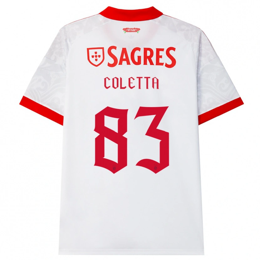 Danxen Kinder Federico Coletta #83 Weiß Rot Gelb Auswärtstrikot Trikot 2026/27 T-Shirt Österreich