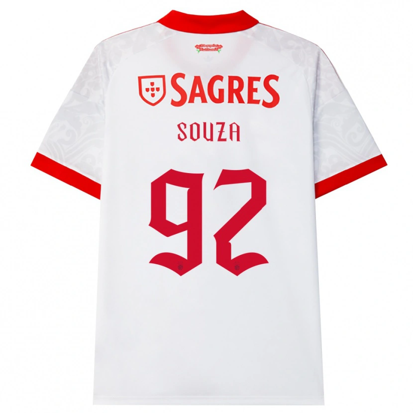 Danxen Kinder Pedro Souza #92 Weiß Rot Gelb Auswärtstrikot Trikot 2026/27 T-Shirt Österreich