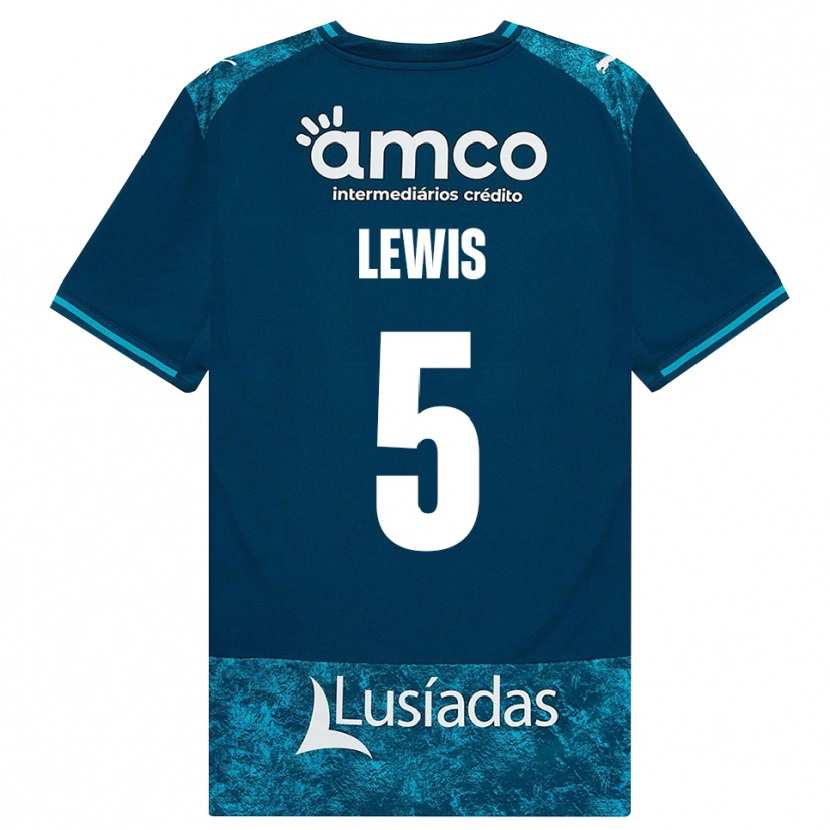 Danxen Kinder Leah Lewis #5 Dunkelschiefergrau Mitteltuerkis Auswärtstrikot Trikot 2026/27 T-Shirt Österreich