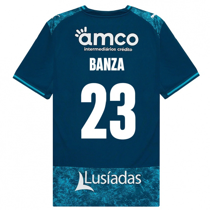 Danxen Kinder Simon Banza #23 Dunkelschiefergrau Mitteltuerkis Auswärtstrikot Trikot 2026/27 T-Shirt Österreich