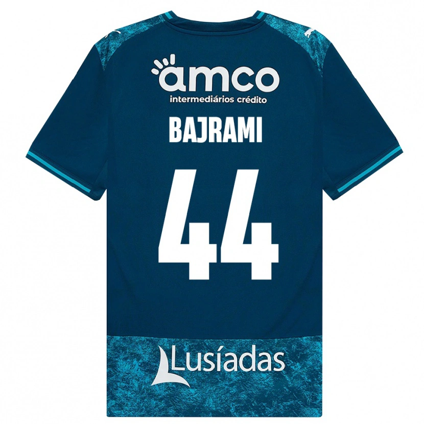 Danxen Kinder Adrian Bajrami #44 Dunkelschiefergrau Mitteltuerkis Auswärtstrikot Trikot 2026/27 T-Shirt Österreich