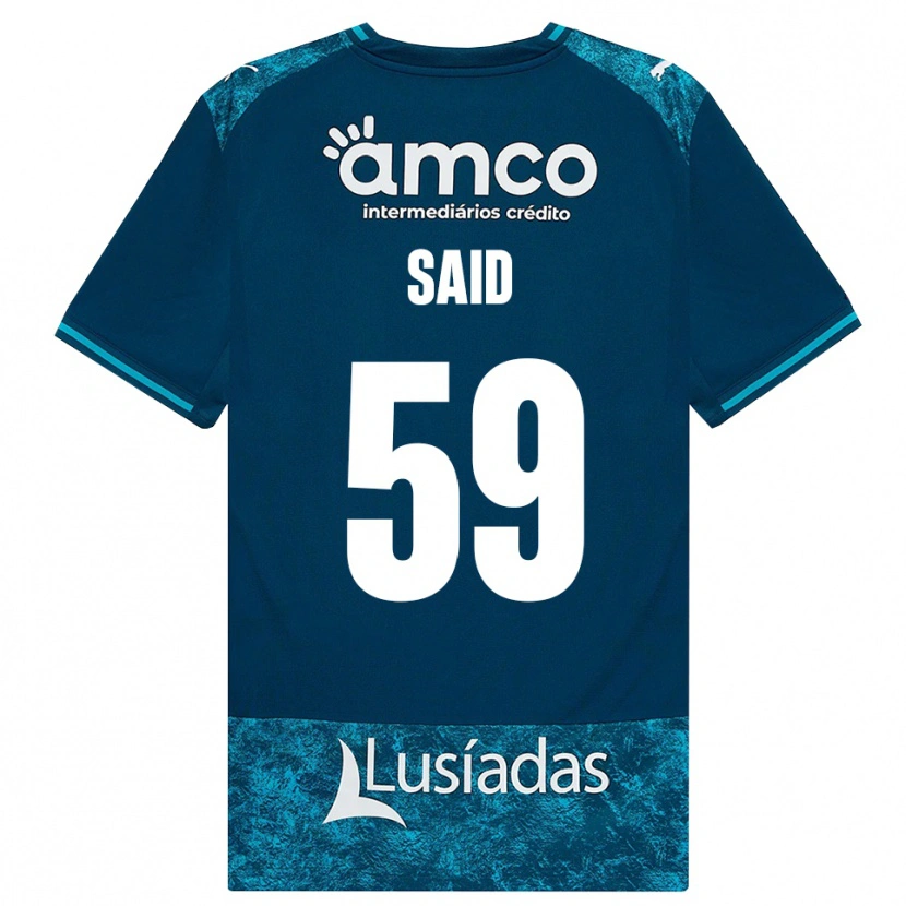 Danxen Kinder Yan Said #59 Dunkelschiefergrau Mitteltuerkis Auswärtstrikot Trikot 2026/27 T-Shirt Österreich