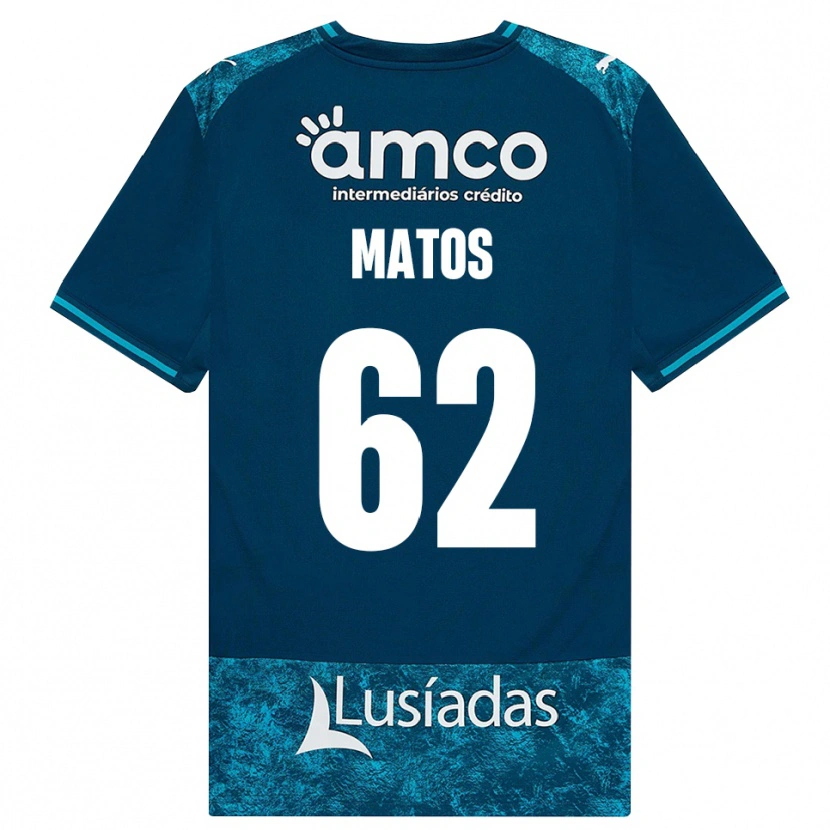 Danxen Kinder Nuno Matos #62 Dunkelschiefergrau Mitteltuerkis Auswärtstrikot Trikot 2026/27 T-Shirt Österreich