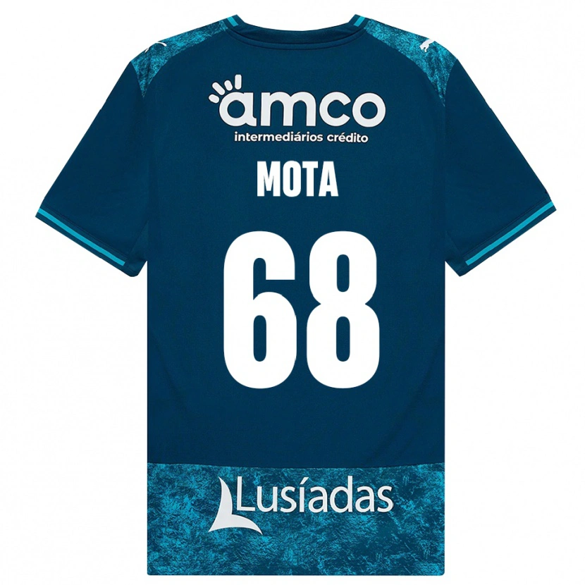 Danxen Kinder Edgar Mota #68 Dunkelschiefergrau Mitteltuerkis Auswärtstrikot Trikot 2026/27 T-Shirt Österreich